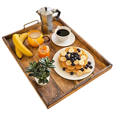 Morning Delight: Breakfast Essentials 3D model image 1 