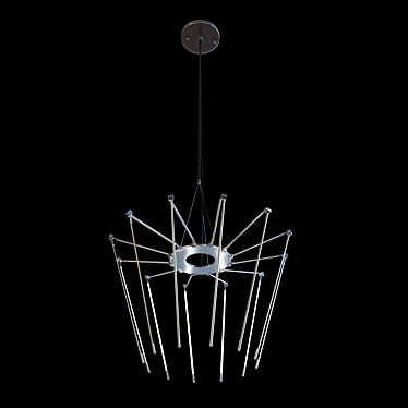 Adjustable LED Chandelier 3D model image 1 