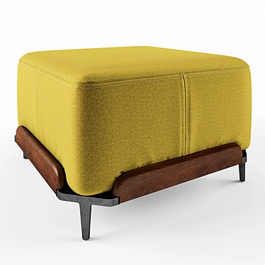 Steve Stylish Ottoman Pouf 3D model image 1 