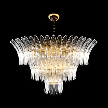 Exquisite Barovier & Toso Palmette Pendant 3D model image 1 