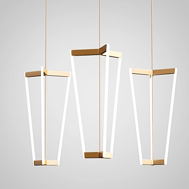 Elegant Tube Chandelier, Anastassiades 3D model image 1 