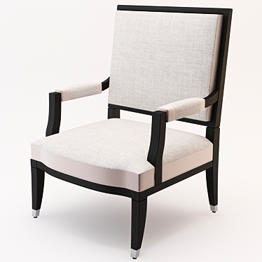 Elegant Grand Hotel Armchair 3D model image 1 