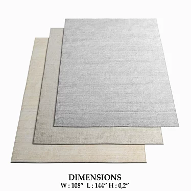 Restoration Hardware Rugs Collection 3D model image 1 