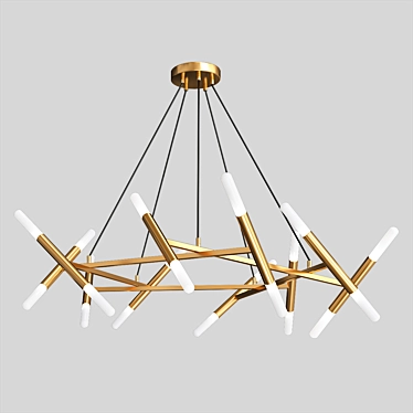  Livewin LED Chandelier - Modern Elegance 3D model image 1 