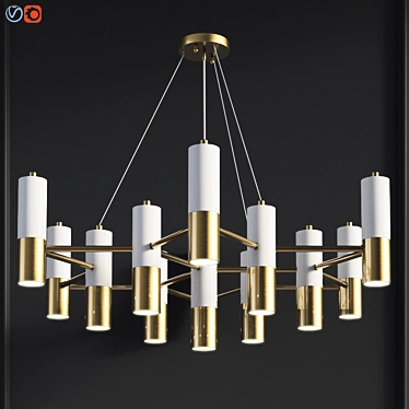 Ultra-Favorite Chandelier: Elegantly Restored Pendant 3D model image 1 