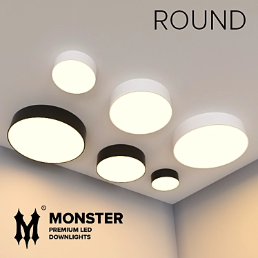 Sleek and Modern: Round Illumination 3D model image 1 