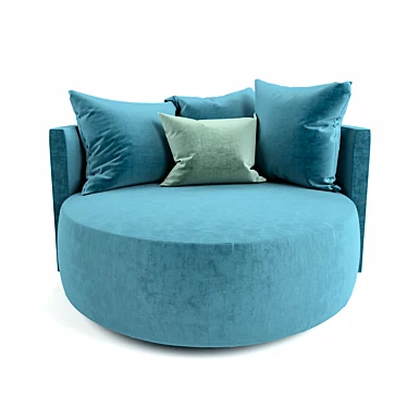 Luxury LouLou Puffing Chair 3D model image 1 