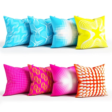 Minimalist Designer Pillows by Karim Rashid 3D model image 1 