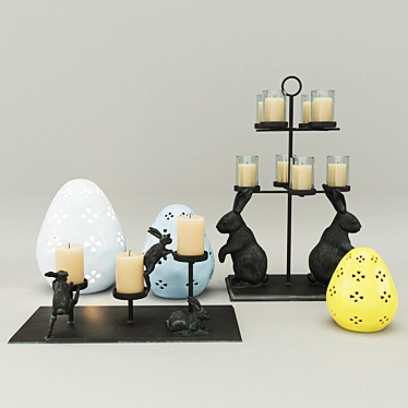 Title: Easter Decor Delights by Pottery Barn 3D model image 1 