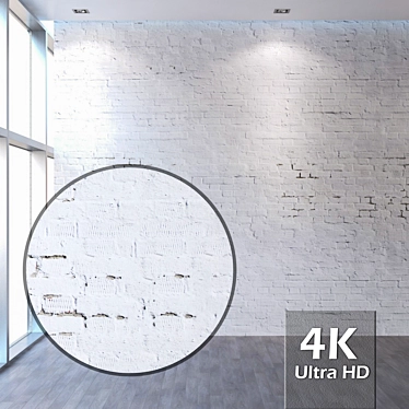 Seamless Brick Texture 4K 3D model image 1 