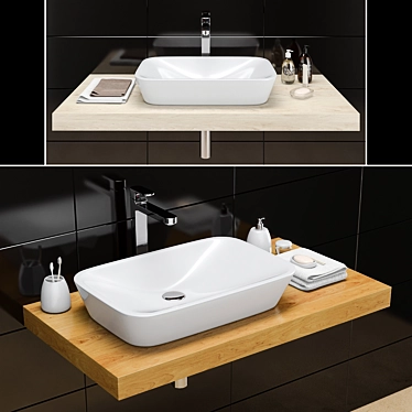 RAVAK Ceramic R Washbasin 3D model image 1 