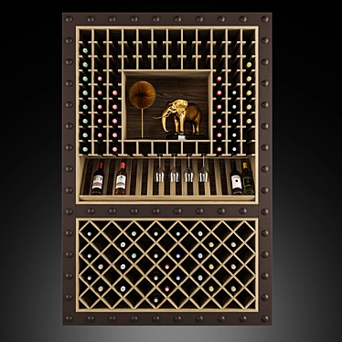 Decoquality Wine Cabinet 3D model image 1 