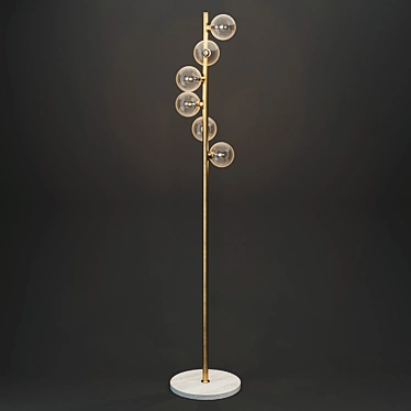 Elegant Fabienne Floor Lamp 3D model image 1 