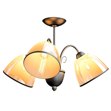 Radiant Glow: Lustra Katia 3D model image 1 