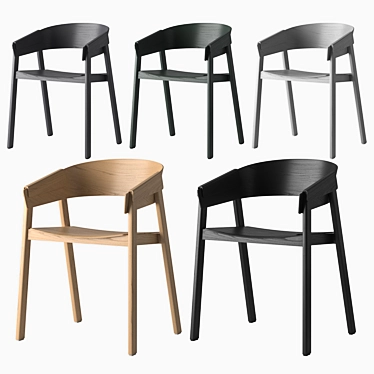 Stylish Muuto Cover Chair - Modern Design 3D model image 1 