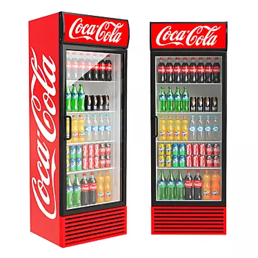 Cool Refreshment Fridge 3D model image 1 