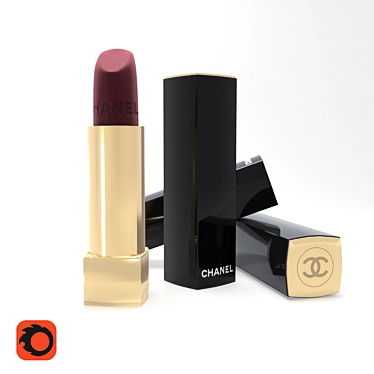 Chanel Rouge Velvet Lipstick: Bold and Beautiful 3D model image 1 