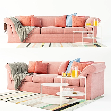Modern Moroso Orazio Sofa 3D model image 1 