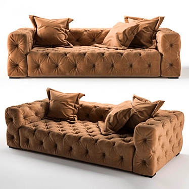Andrea Sofa and Armchair Set 3D model image 1 