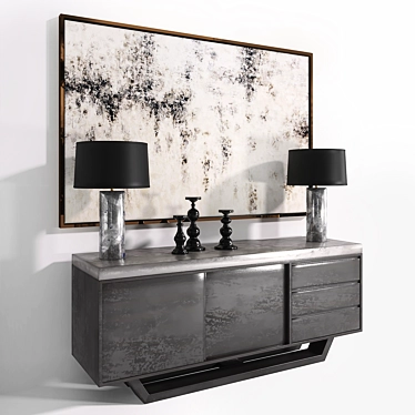 Elegant Home Décor Set 3D model image 1 