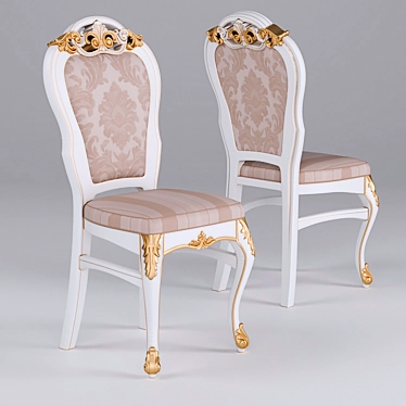 Elegant "MONDELUX" Classic Chair 3D model image 1 