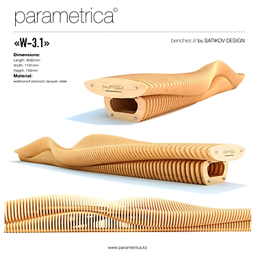 The parametric bench "Parametrica Bench W-3.1"