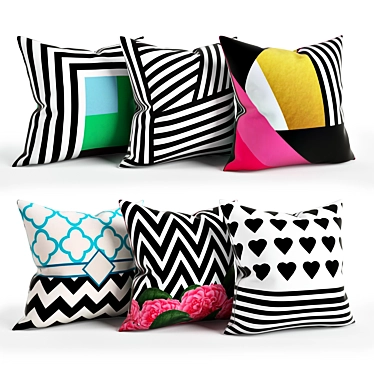 Cozy Comfort Pillow Set 45x45cm 3D model image 1 