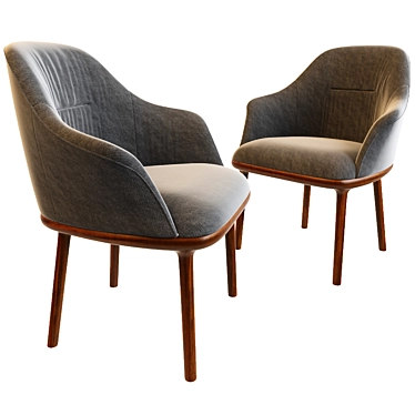 Elegant Remus Dining Chair 3D model image 1 