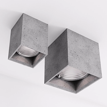 Nowodvorski BOLD Concrete Pendant 3D model image 1 