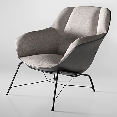 Elegant Jori Prelude Armchair 3D model image 1 