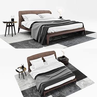 Poliform Kelly Set: Sleek Furniture & Decor 3D model image 1 