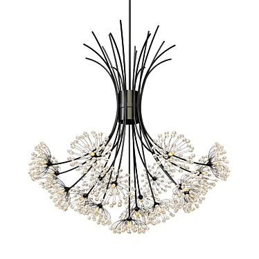 Nordic Dandelion Chandeliers 3D model image 1 