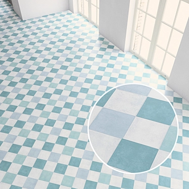 Versatile Vinyl Tiles for Seamless Flooring 3D model image 1 