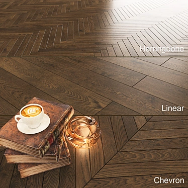 Oak Matte Lacquer Flooring: Seamless Color Correction 3D model image 1 