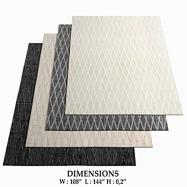 Restoration Hardware 124: Elegant Rugs 3D model image 1 