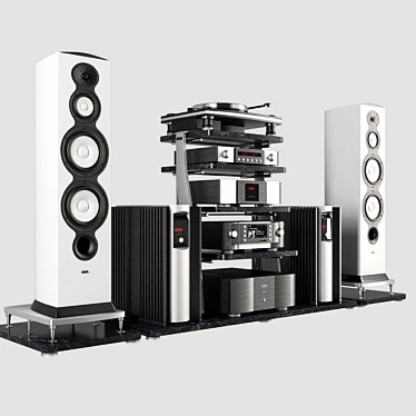 Ultimate Hi-Fi System: Mark-Levinson & Revel 3D model image 1 