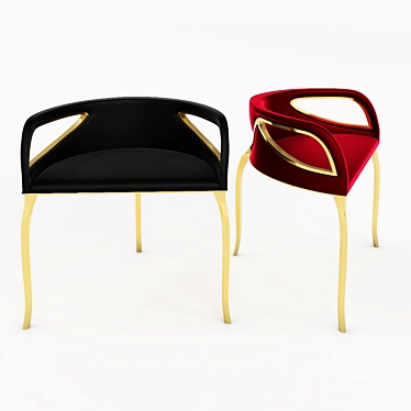 Modern Chandra Chair: Stylish and Comfortable 3D model image 1 