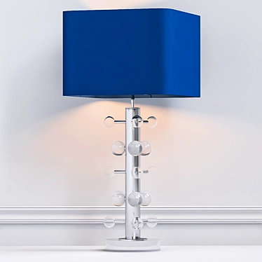 Elegant Brass Table Lamp 3D model image 1 