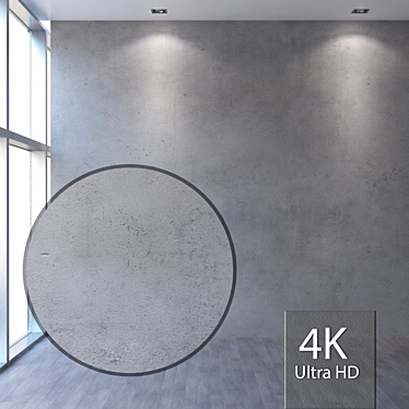 Seamless Concrete Wall Texture 3D model image 1 