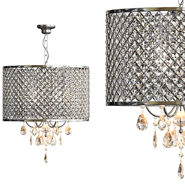 Elegant Vintage Chandelier for Bedroom 3D model image 1 