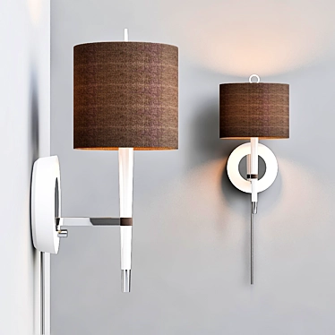 Elegant Ventana Wall Sconce 3D model image 1 