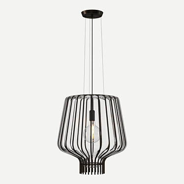 Elegant Saya Fabbian Pendant 3D model image 1 