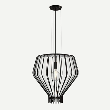 Elegant Saya Fabbian Pendant - 48cm 3D model image 1 