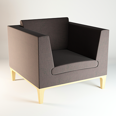 Cozy Kobe Uno Armchair 3D model image 1 