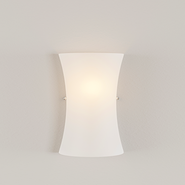 Elegant Mocha Sconce: Aileen 3D model image 1 