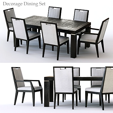 Decorage Dining Set by Bernhardt 3D model image 1 