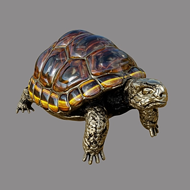 Bronze Turtle Figurine - Exquisite Artwork 3D model image 1 