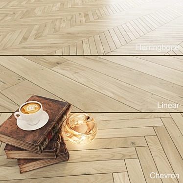 Title: Grande Oak Biscuits: Textured, Versatile Parquet 3D model image 1 