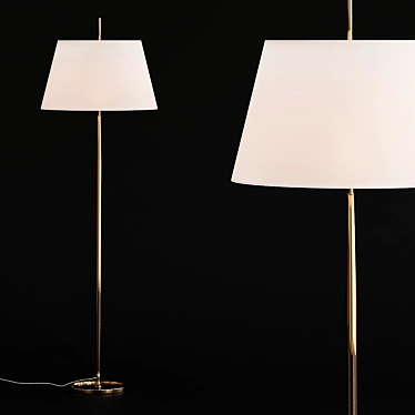 Elegant Malin Floor Lamp 3D model image 1 