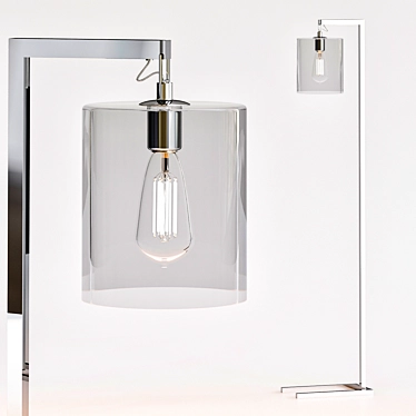 Elegant Parrish Floor Lamp 3D model image 1 